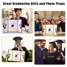 2025 Graduation Guest Book - Elegant Graduation Party Decorations In Gold And Black Design, Congratulations On Your Graduation! Sky Theme, Perfect Gift For Her, Son, Daughter Or Graduate, Graduation Party Decorations