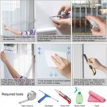 Multi-Size One Way Privacy Window Film, Daytime Privacy Sun Blocking Anti UV Reflective Window Film Heat Control Self Adhesive Window Tint Film For Home And Office, Silver - Multicolor - View 10