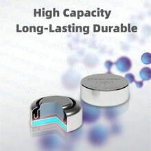 Panasonic 原装松下1.5V LR44 AG13 175mAh纽扣电池357 SR44 LR1154 纽扣电池适用于手表计算器纽扣电池玩具