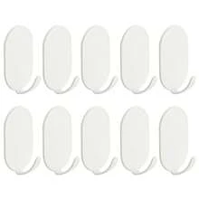 10 Stücke selbstklebende Wandhaken - Wand-/Türhaken geeignet zum Aufhängen von Mänteln, Handtüchern, Schlüsseln in Bad und Küche