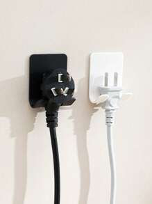 2pcs Plastic Manual Razor Holder Hooks, Self-Adhesive No Drill Stronghold Razor, Clothes, Umbrella Organizer Back To School