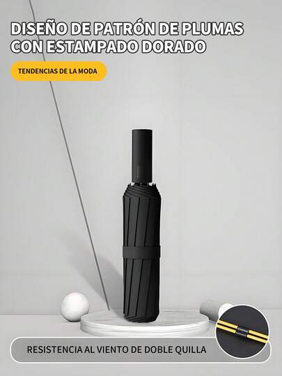 GUARDIÁN AUTOMÁTICO DEL CLIMA – Paraguas Solar 16 Varillas con Armazón Antiviento y Capa Negra UPF50+ (Obsidiana, Azul Marino, Corteza Antigua) – Impermeable Ultraligero para Regalos Prácticos, Estilo Urbano o Aventuras.Paraguas automático profesional, Regalos unisex para ejecutivos,Sombrilla ultraresistente al viento, Accesorio táctico urbano, Paraguas automático UPF50+