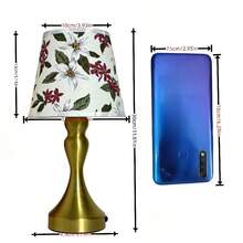 1pc Peach Blossom 3D Table Lamp, Desktop Decoration Light, Night Light, Writing Light, For Bedroom, Living Room, USB Powered - Multicolor - View 8