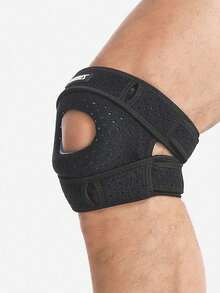 AOLIKES 1pc Adjustable Elastic Patella Knee Brace For Knee Discomfort, Knee Compression Sleeve Knee Brace, Workout Knee Pads For Women And Men-Suitable For Basketball, Tennis, Fitness, Running Gym Accessories Knee Support - Multicolor - View 10