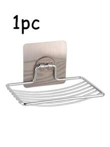 Suport pentru săpunieră cu design de drenaj, suport pentru burete de chiuvetă, săpunieră, rezistent la rugină și impermeabil, instalare ușoară, organizator de baie, fără găurire, organizator de duș, pentru depozitare în baie și decor interior și bucătărie