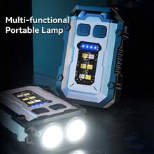 1pc Multi-Function LED Bright Keychain Light, Outdoor Headlamp, Clip-On Light For Work, Repair - Multicolor - View 6