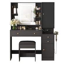 Vanities & Vanity Benches - Black - View 1