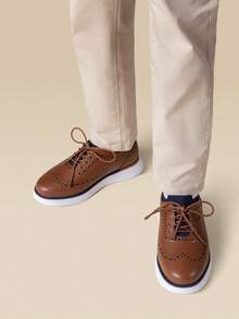 Boys'  Oxfords Dress Shoes Classic Styles For Formal Events And Daily Wear(Toddler/Little Kid/Big Kid) - 棕色 - 查看 4