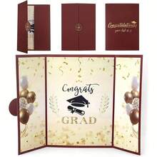 2025 Graduation Guest Book - Elegant Graduation Party Decorations In Gold And Black Design, Congratulations On Your Graduation! Sky Theme, Perfect Gift For Her, Son, Daughter Or Graduate, Graduation Party Decorations