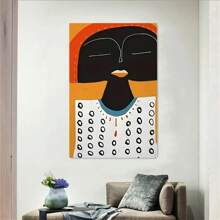 1pc/3pcs Set Modern Bohemian African Art Canvas Posters,Vibrant On Canvas Wall Arts,For Bedroom, Living Room, Hallway,Hotel, Apartment, Studio Wall Decoration,Ideal Summer Gift For Art Lovers And Boho Fashion Enthusiasts,NO Frame/Framed