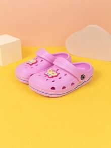 Cute Cartoon Design Baby Breathable Soft Bottom Beach Sandals - Pink - View 2