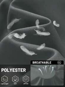 Cavva 男士夏季UPF 50+防晒长袖衬衫春季速干轻便透气柔软户外徒步跑步钓鱼上衣 - 深灰色 - 查看 5