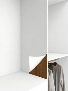 1 Roll White Faux Diatom Mud Solid Color Self-Adhesive Wallpaper, Thickened, Nordic Style, Seamless Splicing, Used For Bedroom, Living Room, Full House,Renovation Stickers Peel Wall Panels,Wall Paper, Wallpapers,Spring Decoration Items Refresh Your Home,Rama Decoration Stickers Gifts Birthday Graduation