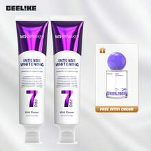 MSDRWIKEY Ceelike Oral Spray Probiotic Toothpaste Set, Freshens Breath And Gives You A More Confident Smile. - 百香果+薄荷紫 - 查看 10