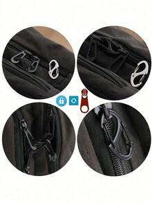 1/5/10pcs Backpack Zipper Lock Set For Men And Women Easy-Pull Buckle Anti-Theft Zipper Clip - Keep The Zipper Closed - Backpack Buckle With Two Spring Buckles For Luggage Suitcase Handbags Keys Purse DIY Accessories Travel Essentials Multi-Functional S Buckle Hook For Travel Camping Outdoor Beach Summer Vacation Back To School Travel Accessories Travel Must Haves Holiday School Accessories Supplies Stuff Back To School Supplies - Multicolor - View 6