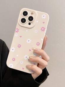 Flower Chrysanthemum Pattern Painted Lightweight Shockproof Phone Case Compatible With IPhone Compatible With Samsung Compatible With Xiaomi 11/12Pro/12/12X/13Pro/14Pro/15Pro/X3pro/ Compatible With Redmi 10/9/Note9/12c/Note11pro/Note8Pro/9C/9a, Stylish And Protective Phone Cover Waterproof Anti-Fall Scratch Resistant, International Version, Not The Domestic Version - Multicolor - View 5
