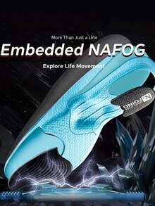 1 Pair Men's Soft Breathable Anti-Shock Absorbent Full-Length Sports Insoles - Multicolor - View 4