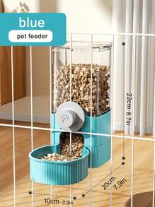 1 pieza Dispensador automático de agua y comida para gatos, conejos, perros, aves y pájaros - Bebedero para mascotas anti-derrames y salpicaduras