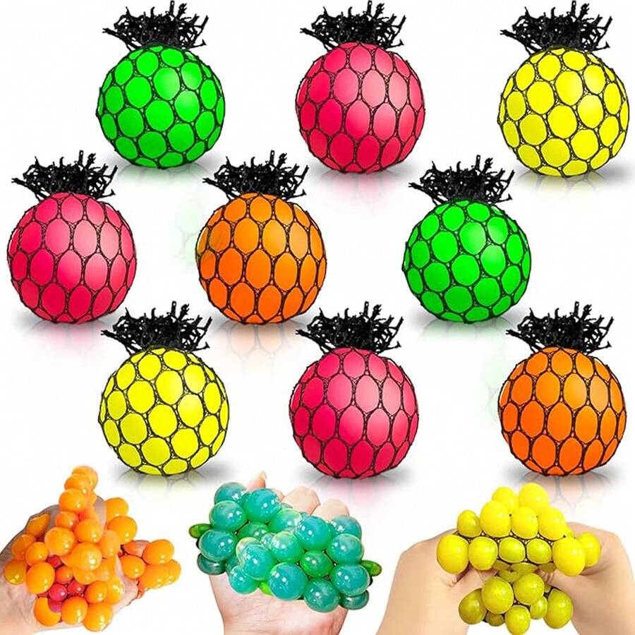 1/2/5/10/24 Stücke Quetsch-Stressball, druckentlastendes Spielzeug, verbessert die Konzentration, geeignet für Erwachsene und Kinder - Quetsch-Spielzeug Geschenk, weiches Quetsch-Stresslinderungsspielzeug, zufällige Stile und Farben