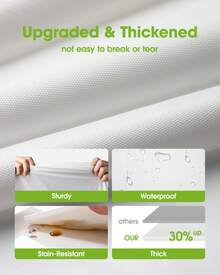 Party Solids 4/8 Pack Premium Plastic Tablecloth 54in. X 108in. Rectangle Plastic Table 8/4PCS Set - White - View 4