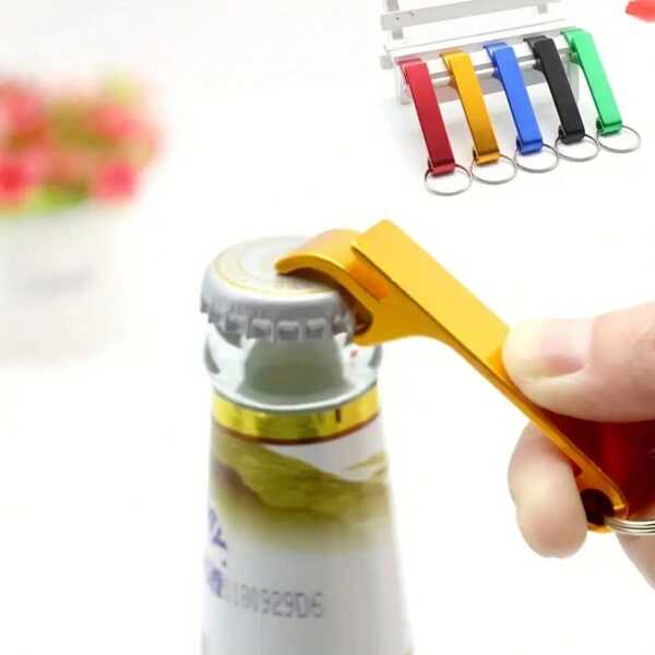16pcs (Random Color) Premium Keychain Bottle Opener - Compact Multifunctional Beer Opener Tool For Daily Use