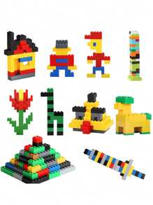 1000pcs Mini Colorful Snap-Together Building Blocks, Creativity And Stress Relief Toy Set