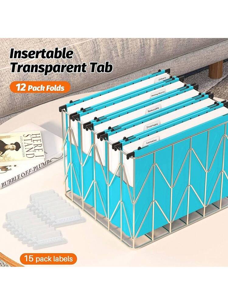 Clearance Hanging File Folder Labels, Yuoaen File Folder Tabs 25