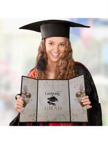 2025 Graduation Guest Book - Elegant Graduation Party Decorations In Gold And Black Design, Congratulations On Your Graduation! Sky Theme, Perfect Gift For Her, Son, Daughter Or Graduate, Graduation Party Decorations