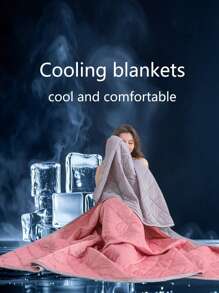 1 Temperature Controlled Cooling Blanket --Lightweight Summer Cooling Blanket For Hot Sleepers/Reduces Temperature By 3-5°C Compared To Traditional Cooling Blankets. --Large/Small/Double Size --Machine Washable --Great For Camping, Air Conditioned Rooms And Night Sweats (Available In 5 Colors)