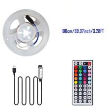 100~1500cm RGB LED Lichtstreifen, USB betrieben, mit 44-Tasten Fernbedienung - geeignet für Schlafzimmer, TV, Küche, Bar, Spielzimmer, Feiertags-Party Dekoration