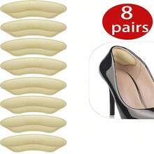 4 Pairs/8 Pairs Of Anti Wear Shoe Lip Prints, Heel Pad With Half Size To Prevent Slipping And Blistering, Shoe Heel Half Size Insole With Anti Drop Feature, Suitable For Loose Shoes And Heel Pads, Suitable For Men And Women With Oversized Shoes. The Filling Improves The Fit And Comfort Of The Shoe, Preventing Slipping And Blistering Of The Heel - Nhiều màu - Xem 14
