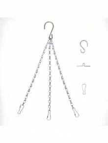 2 件黑色花盆链，用于悬挂篮子装饰、鸟笼铁链、招牌链、家居装饰、房间装饰、墙壁装饰 - 彩色 - 查看 14