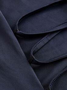 Rochie elegantă, casual, de primăvară/toamnă, nouă, cu mânecă scurtă, slim fit, pentru femei, retro franceză, elegantă, de înaltă calitate, rochie tricotată, cu guler francez, cu mânecă scurtă