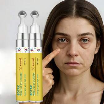 Botax 眼部精华霜 - 视黄醇咖啡提取物 - 适用于眼周和眼角 - 不油腻 - 男女通用眼霜 - 15ml