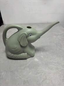 Charming Elephant Shaped Plastic Garden Watering Can - Durable Outdoor Irrigation Tool, Suitable For Home And Lawn Care