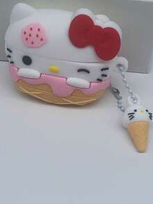 Sanrio 1 件  KT Kitty 可爱无线耳机盒保护套适用于 Apple 1/2/3/4/Pro/Pro2（不含耳机）