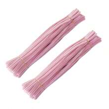 200 Stücke Pink Bastelpfeifenreiniger, Pfeifenreiniger Basteln Hellpuder Rosa Pink Jade Dunkel Puder Pfeifenreiniger für Basteln biegsames Chenillegestänge Pfeifenreiniger, Chenillegestänge, Pfeifenreiniger Basteln, Chenillegestänge Pfeifenreiniger, Flauschige Stäbe Bastelbedarf, farbige Pfeifenreiniger, für DIY Kunst- und Bastelarbeiten sowie Dekorationen
