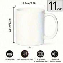 1pc 11oz Amalfi Lemon Ceramic Mug - Italian Social Club La Dolce Vita EST. 339 - Vibrant Lemon & Leaf Design, Durable Ceramic, Hand Wash Only, Reusable Coffee & Tea Cup For Morning Refreshment - Black - View 5