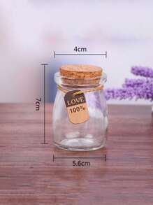 1 peça/3 peças Frasco de Armazenamento de Doces com Nome e Data Personalizados, Frascos Dispensadores, Frascos de Desejos, Frascos à Deriva, Frascos de Água Benta, Presentes de Casamento, Aniversário, Aniversário de Casamento, Lembrancinhas de Batismo