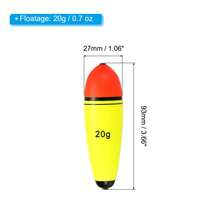 Fishing Slip Bobbers, EVA Fishing Float For Sea Fishing Freshwater - 黃色 0.7oz 4 件裝 - 查看 2