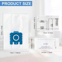 Miele Vacuum Bags For Miele GN Vacuum Cleaner, Compatible With Miele GN 3D Airclean Efficiency Dusting Bags Classic C1 Complete C2 C3, S800, S2000, S5000 And S8000 Series, Bags+ Filters