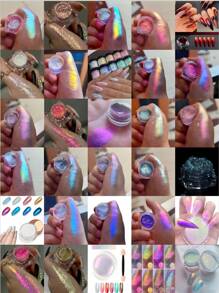 Überraschungs Mystery Box, zufällig 1 Set Nagelpulver, Y2K Holografisch Chamäleon, tragbarer Nagelstudio, auspacken Überraschungsgeburtstagsgeschenk, Geschenk für Freundin/beste Freundin, Geschenk für sich selbst/Partner/Freunde, Nagelstudio Zuhause