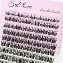 Lash Clusters Extensions 240pcs Individual Lashes 14-18mm Mixed Long Natural Look DIY Eyelash Extension Supplies C Curl Individual Eyelashes Faux Mink Cluster Lashes 0.07 (40D-0.07C-14-18mm)