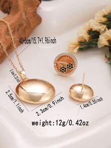 Elegant Luxury Fruit Cherry Shape Pendant Necklace And Earrings Set, Sparkling Synthetic Zirconia Stones, Charming Party/Wedding Jewelry Set For Ladies, Bridal Accessories, Birthday/Valentine's/Mother's Day/Christmas Gift - Jewelry Set - View 9