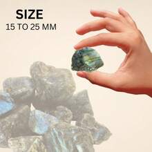 Local Shipping--  Healing Crystals, Stones, Healing Stones, Rock Collection, Agate, Raw Stones ,Crystals, Rocks, Jade, Crystals And Healing Stones(Labradorite, 2 Pcs) - 拉長石 - 查看 4