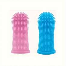 1PC Popular Dog Toothbrush, 360 ° Dog Toothbrush Kit, Cat Toothbrush, Dog Tooth Cleaning, Dog Finger Toothbrush, Small And Large Pet Dog Toothbrush,