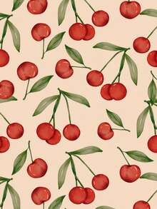 Vintage Cherry Wallpaper - 彩色 - 查看 2