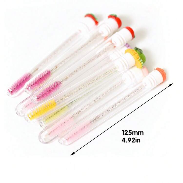 Wholesale Eyelash Extension Comb Tube Cartoon Design Eyelash Brush, Eyelash Brush With Tube Crystal Eyelash Brush With Tube Eyelash Brush - Multicolor - View 5
