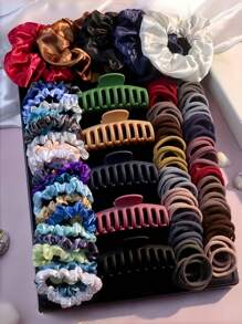 117 Stück/Set mit rosafarbenen süßen Sommer Haaraccessoires, einschließlich Haarband, große Blumen Haarspangen, Haargummis und Scrunchies - geeignet für Mädchen und Frauen, ob für den Weg zur Arbeit, Dates, Partys oder Urlaub, kann Ihre Frisurbedürfnisse erfüllen und Sie zum Fashion-Fokus machen - Neues Design für 2025, Haaraccessoires, Haarklammern