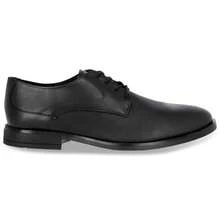 Zapato Choclo de Piso para Caballero en Piel Negra con Grabado y Cintas - Negro - Ver 4